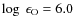 $\log~\epsilon_{\rm O}=6.0$