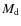 $M_{\rm d}$