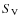 $S_{\rm V}$