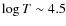 $\log T\sim 4.5$