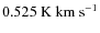 $0.525~{\rm K~km~s^{-1}}$