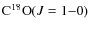 ${\rm C^{18}O} (J=1{-}0)$