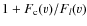 $1 + F_{\rm c}(v)/F_l(v)$