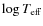 $\log T_{\rm eff}$