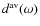$d^{\rm av}(\omega)$