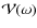 ${\cal V}(\omega)$