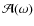 ${\cal A}(\omega)$