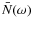 $\bar{N}(\omega)$