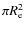 $\pi R_{\rm e}^2$