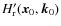 $H^{\prime}_{\rm r} ({\vec x}_0,{\vec k}_0)$