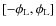 $[-{\phi}_{\rm L},{\phi}_{\rm L}]$