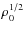 $\rho_{0}^{1/2}$