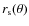 $r_{\rm s} (\theta)$