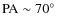 ${\rm PA} \sim 70\hbox{$^\circ$ }$