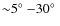 ${\sim}5\hbox{$^\circ$ }{-}30\hbox{$^\circ$ }$