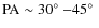 ${\rm PA} \sim30\hbox{$^\circ$ }{-}45\hbox{$^\circ$ }$