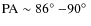 ${\rm PA} \sim86\hbox{$^\circ$ }{-}90\hbox{$^\circ$ }$