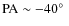 ${\rm PA} \sim-40\hbox{$^\circ$ }$