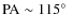 ${\rm PA} \sim115\hbox{$^\circ$ }$