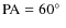 ${\rm PA} =60\hbox{$^\circ$ }$