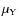 $\mu_{\rm Y}$