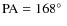 ${\rm PA} =168\hbox{$^\circ$ }$