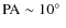 ${\rm PA} \sim 10\hbox{$^\circ$ }$