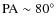 $\rm PA \sim 80^\circ$