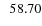$\; \; 58.70$