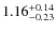 $1.16^{\rm +0.14}_{-0.23}$