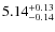 $5.14^{\rm +0.13}_{-0.14}$