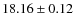 $18.16\pm0.12$