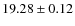 $19.28\pm0.12$