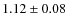$1.12\pm0.08$