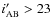$i'_{\rm AB} > 23$