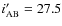 $i'_{\rm AB}=27.5$