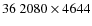 $36~2080\times 4644$