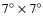 $7^\circ \times
7^\circ$