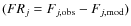 $(FR_{j} = F_{j,{\rm obs}}-F_{j,{\rm mod}})$