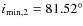 $i_{{\rm min},2} = 81.52^{\circ}$