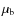 $\mu_{\rm b}$
