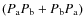 $(P_{\rm a} P_{\rm b} + P_{\rm b} P_{\rm a})$