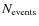 $N_{\rm events}$