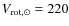 $V_{\rm rot,\odot} = 220$
