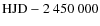 ${\rm HJD}-2~450~000$