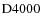${\rm D}4000$