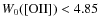$W_0 {\rm ([OII])} < 4.85$