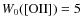 $W_0 {\rm ([OII])} = 5$