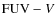 ${\rm FUV}-V$