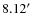$8.12^{\prime}$